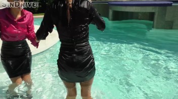The Wet Side Of Life - Assistants Got To Serve & Bosses Need To Push. A Wet & Wild Lesbo Orgy. Delicious Vicious! Screencap 18 on www.sinx.com