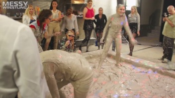 Messy Wrestling: Two Battles - No One Stops Until They're Fully Slopped! Screencap 87 on www.sinx.com