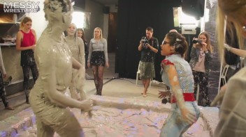 Messy Wrestling: Two Battles - No One Stops Until They're Fully Slopped! Screencap 90 on www.sinx.com