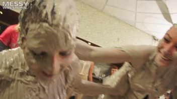 Messy Wrestling: Two Battles - No One Stops Until They're Fully Slopped! Screencap 92 on www.sinx.com