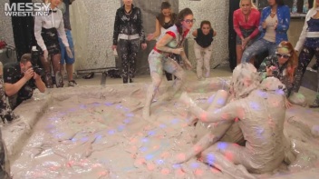 Messy Wrestling: Two Battles - No One Stops Until They're Fully Slopped! Screencap 95 on www.sinx.com