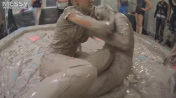 Messy Wrestling: Two Battles - No One Stops Until They're Fully Slopped! Screencap 14 on www.sinx.com