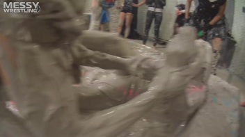 Messy Wrestling: Two Battles - No One Stops Until They're Fully Slopped! Screencap 18 on www.sinx.com