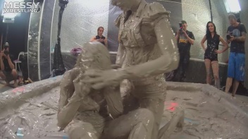 Messy Wrestling: Two Battles - No One Stops Until They're Fully Slopped! Screencap 22 on www.sinx.com