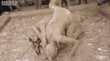 Messy Wrestling: Two Battles - No One Stops Until They're Fully Slopped! Screencap 31 on www.sinx.com