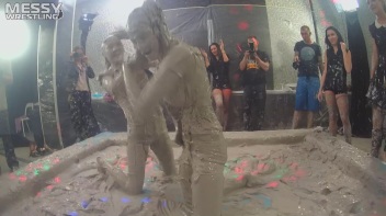 Messy Wrestling: Two Battles - No One Stops Until They're Fully Slopped! Screencap 32 on www.sinx.com