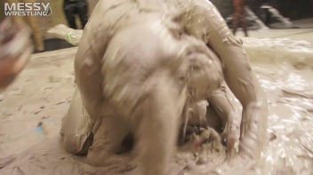 Messy Wrestling: Two Battles - No One Stops Until They're Fully Slopped! Screencap 39 on www.sinx.com