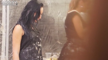 Messy Wrestling: Two Battles - No One Stops Until They're Fully Slopped! Screencap 52 on www.sinx.com