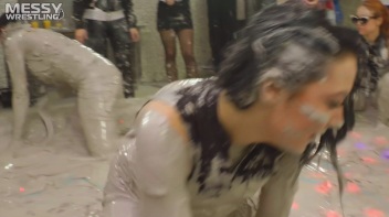 Messy Wrestling: Two Battles - No One Stops Until They're Fully Slopped! Screencap 60 on www.sinx.com