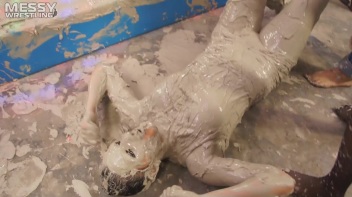 Messy Wrestling: Two Battles - No One Stops Until They're Fully Slopped! Screencap 67 on www.sinx.com