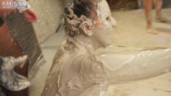 Messy Wrestling: Two Battles - No One Stops Until They're Fully Slopped! Screencap 73 on www.sinx.com