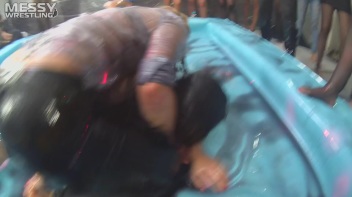 Messy Wrestling: Royal Oil Smackdown - Get Her Down And Slop Around! 2 Audience Fights! Screencap 11 on www.sinx.com