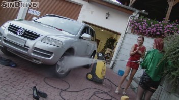 Pretty Piss Bitches!  Car Wash Hos Go Totally Nasty With Their Unbelievable Golden Flows! Screencap 111 on www.sinx.com