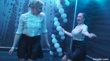 Wet And Working It!  Cuties Shake It Up! Screencap 3 on www.sinx.com