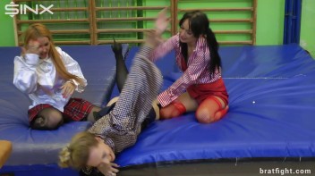 Bratty Schoolgirls Dominate Their Teacher Screencap 17 on www.sinx.com