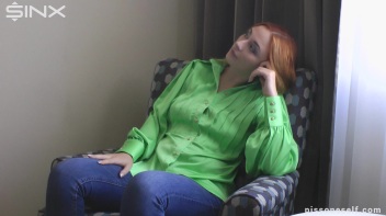 Piss Desperation Makes Redhead Gush Over Denims Screencap 1 on www.sinx.com