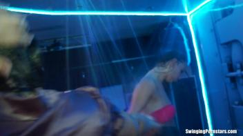 Wet and Wild Swingers Part 3 - Shower Cam Screencap 46 on www.sinx.com