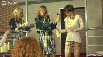 Models Cover Each Other With Slippery Food Substance Screencap 14 on www.sinx.com