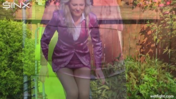 Blonde Fights Her Maid In The Pool Screencap 14 on www.sinx.com