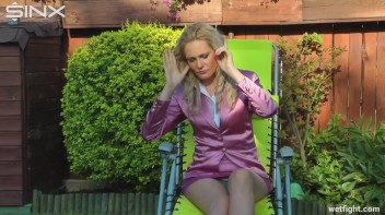 Blonde Fights Her Maid In The Pool Screencap 10 on www.sinx.com