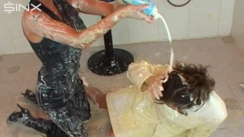 Gorgeous Brunettes Smeared In Cream And Puddings Screencap 76 on www.sinx.com