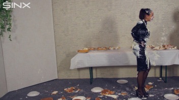 Wet And Messy Food Fighting Babes Screencap 26 on www.sinx.com