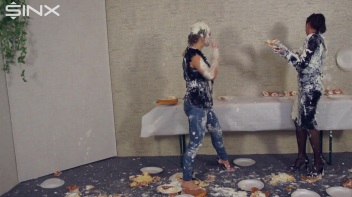 Wet And Messy Food Fighting Babes Screencap 50 on www.sinx.com