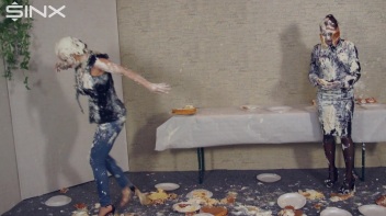 Wet And Messy Food Fighting Babes Screencap 51 on www.sinx.com