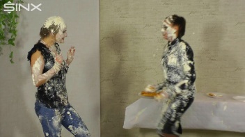Wet And Messy Food Fighting Babes Screencap 53 on www.sinx.com