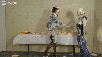 Wet And Messy Food Fighting Babes Screencap 54 on www.sinx.com