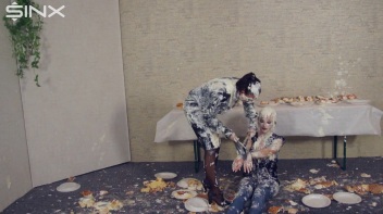 Wet And Messy Food Fighting Babes Screencap 57 on www.sinx.com
