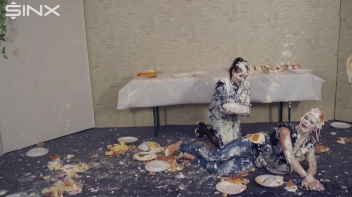 Wet And Messy Food Fighting Babes Screencap 61 on www.sinx.com