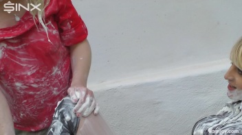 Sensual Blondes Smear Cream Over Their Sexy Clothes Screencap 72 on www.sinx.com