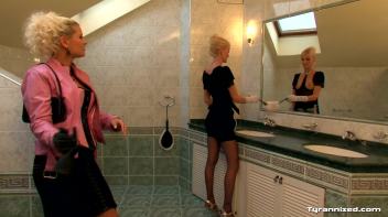 Maid Endures Rough Lesbian Domination Screencap 2 on www.sinx.com