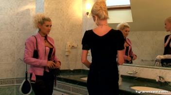 Maid Endures Rough Lesbian Domination Screencap 4 on www.sinx.com