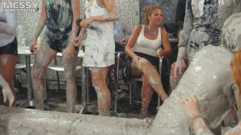 Messy Wrestling: Blonde Bombshells Rock The Ring And Get Their Mud On! Screencap 16 on www.sinx.com