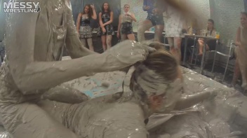Messy Wrestling: Blonde Bombshells Rock The Ring And Get Their Mud On! Screencap 38 on www.sinx.com