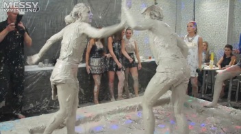 Messy Wrestling: Blonde Bombshells Rock The Ring And Get Their Mud On! Screencap 43 on www.sinx.com