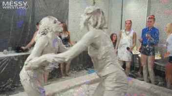Messy Wrestling: Blonde Bombshells Rock The Ring And Get Their Mud On! Screencap 48 on www.sinx.com