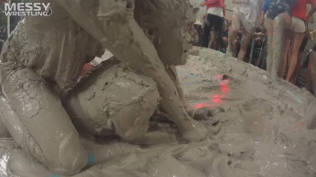 Messy Wrestling: Blonde Bombshells Rock The Ring And Get Their Mud On! Screencap 59 on www.sinx.com