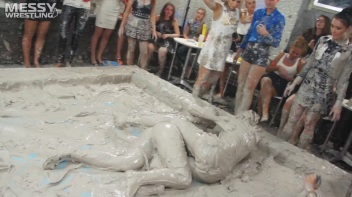 Messy Wrestling: Blonde Bombshells Rock The Ring And Get Their Mud On! Screencap 61 on www.sinx.com