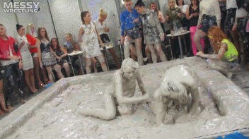 Messy Wrestling: Blonde Bombshells Rock The Ring And Get Their Mud On! Screencap 62 on www.sinx.com