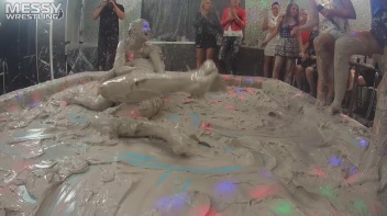 Messy Wrestling: Blonde Bombshells Rock The Ring And Get Their Mud On! Screencap 63 on www.sinx.com