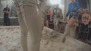 Messy Wrestling: Blonde Bombshells Rock The Ring And Get Their Mud On! Screencap 68 on www.sinx.com