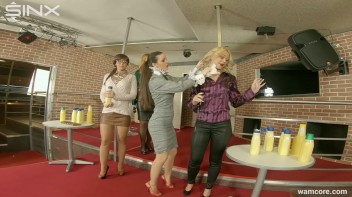 Gorgeous girls get creamed with body lotion during demonstration Screencap 18 on www.sinx.com