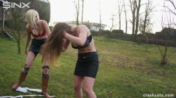 Sexy Babes Rip Clothes in Heated Catfight - Cam 2 Screencap 38 on www.sinx.com