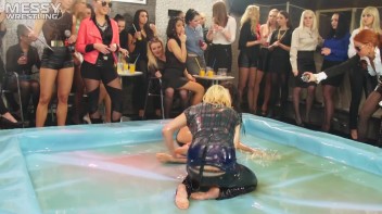Messy Wrestling: Cutie & The Redneck - An "All Down & Dirty In The Oil" Rough Stuff Rumble ... Screencap 13 on www.sinx.com