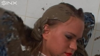 Mud Covered Hottie Rinses Off In Shower Screencap 18 on www.sinx.com