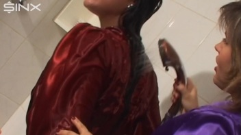 Slippery Clothed Bathtub Fun For Lesbians Screencap 29 on www.sinx.com