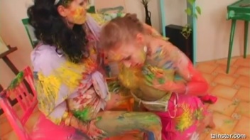 A Very Intense Finger Painting Session Screencap 84 on www.sinx.com